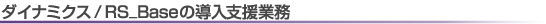 ダイナミクスの導入支援業務
